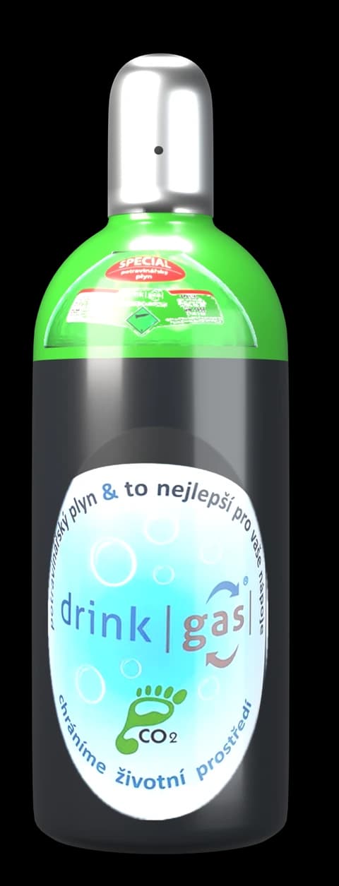 Tlaková láhev DrinkGAS s etiketou SPECIAL.